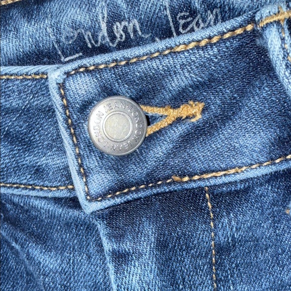 London Jean Dark Blue Skinny Low Rise Jeans Women’s Size 2 - Picture 2 of 8